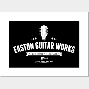 Easton Guitar Works Logo Tee Posters and Art